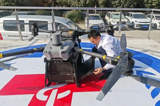 九八六医院顺利完成无人机运送化疗药品